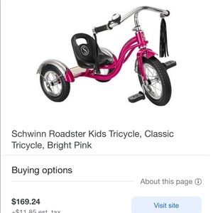 Schwinn Roadster Kids Tricycle, Classic Tricycle